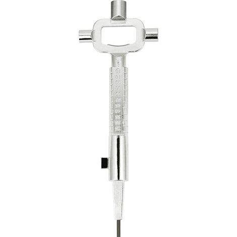 6 en 1 Clé d’ Clef Carré 6/7 / 8 mm Clé Allen avec Graduation Multi-fonction Clé Passe Partout Universel de Chantier en Alliage de Zinc Solide pour Ouvrir Porte Fenêtre Armoire (1/5)