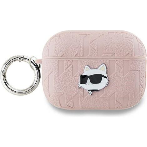 Custodia per AirPods Pro 2 con monogramma Karl Lagerfeld Choupette rosa (1/4)