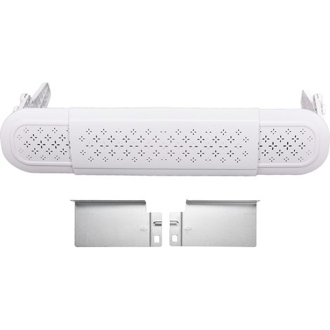 Pare-brise pour climatiseur réglable 180° avec purification par ions négatifs, déflecteur 82,4-107,3 cm (1/5)