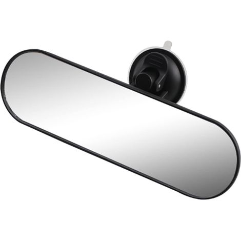 BEBUSINGOTO Espejo retrovisor universal para coche y camión con ventosa (color negro). (1/3)