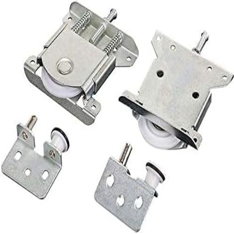 Mezheng – Roulette porte coulissante 43mm – Charge 35 kg – Acier zinc et nylon – Glissement silencieux pour armoires et fenêtres (1/6)