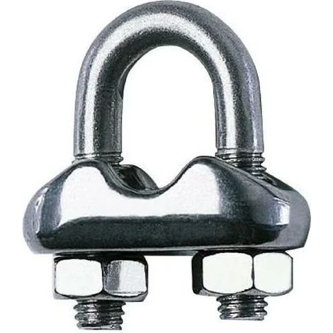 Morsetto per Funi Ø24/26 mm in Acciaio Zincato Sicuro e Resistente -8 mm / 1 pezzi (1/5)