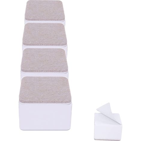 Bed Risers Furniture Risers Add 2 Inch Height, Solid Steel Support 10000 Pounds, Table Riser, Chair or Sofa Riser, Set of 4 Furniture Riser (1/5)