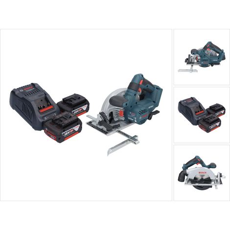 Bosch GKS 18V-57-2 Professional Akku Handkreissäge 18 V 165 mm Brushless + 2x Akku 5,0 Ah + Ladegerät (1/5)