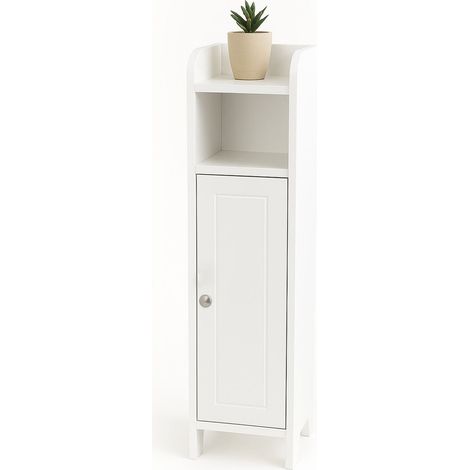 Mueble de baño con puerta - Estrecho, estantes ajustables