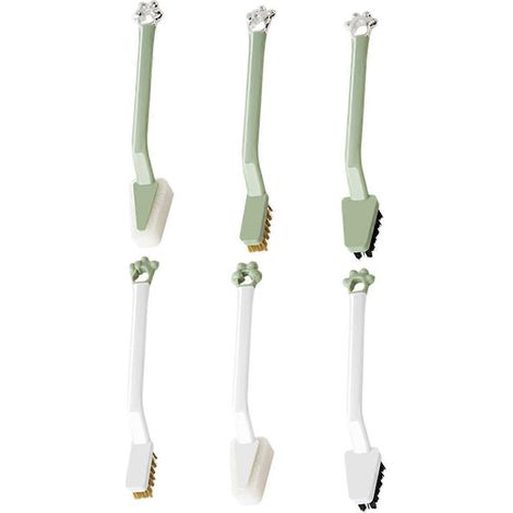 Ensemble de 6 brosses de nettoyage de cuisine avec poignée ergonomique et poils résistants pour évier et plaque de cuisson (1/4)