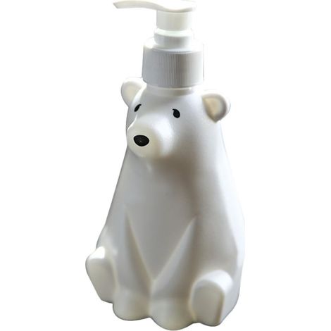 Distributeur Grosse 300ml Blanc et de Savonnette en Plastique Liquide Léger à Capacité pour Lotion, pour Usage Professionnel et Scolaire (1/5)
