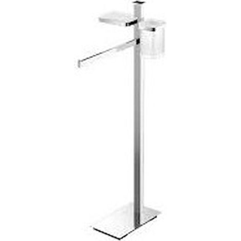 COLOMBO DESIGN Piantana porta sapone/salviette/bicchiere cromato units b9110 codice prod: B91100CR (1/2)