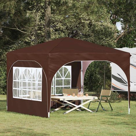 Carpa Plegable para Fiestas 290 x 290 x 245 cm Marrón