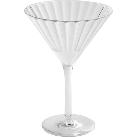 Verre à martini en plastique Tritan Transparent Ø 12 cm Hauteur 17 cm 200 ml (1/3)