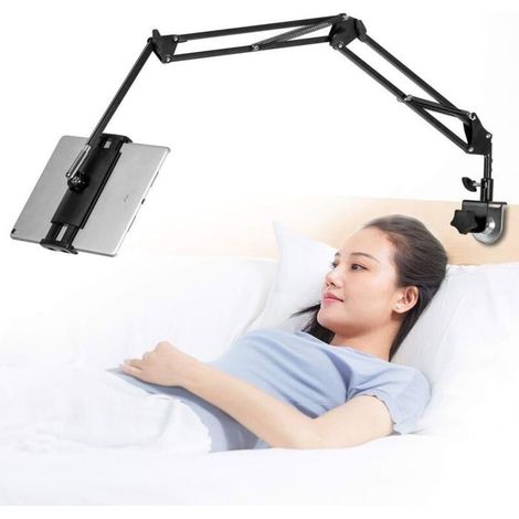 Support de tablette pour lit - MICH - Rotatif à 360° - Bras en aluminium - Écrans 4,5 à 12,9 pouces - Charge max 1 200 g (1/4)