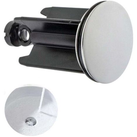 Pair Universeller 40-mm-Waschtischdeckel aus verchromtem Messing mit Gummidichtung, höhenverstellbar, wasserdichter Edelstahl-Badewannendeckel -