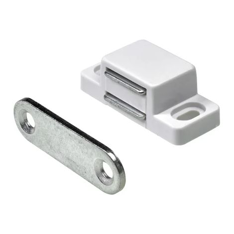 SC CHIUSURA MAGNETICA RETTANGOL BIANCO 2 PZ- 5,0 pz