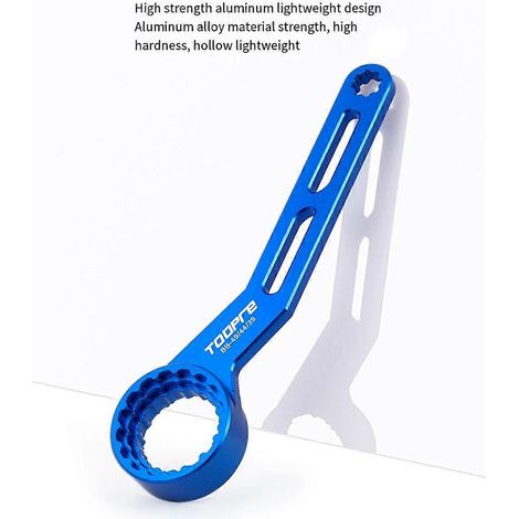 Outil extracteur de boîtier de pédalier 6 en 1 pour vélo, compatible avec les cuvettes de roulements externes DUB (clé de montage/démontage). (1/4)