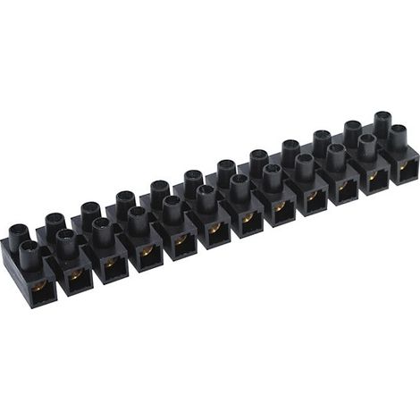 REGLETA DE CONEXION 16 MM 76A NEGRO - FAMATEL