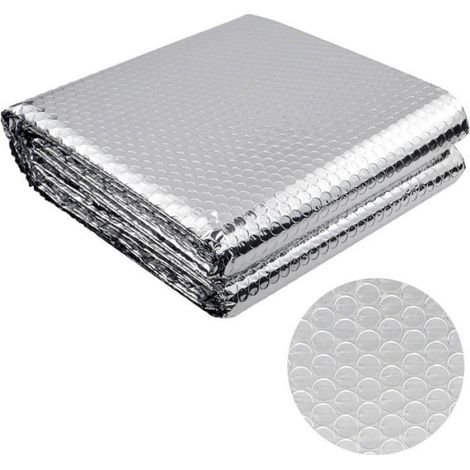 1 Rouleau Film Isolant Thermique, Aluminium Double Face, 60cm x 5m, Pour Toit Fenêtre Radiateur (1/5)