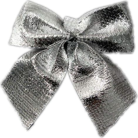 MINKUROW Piccolo Argento Albero Di Natale Papillon/Nodi 24 Pezzi (Argento) (1/5)