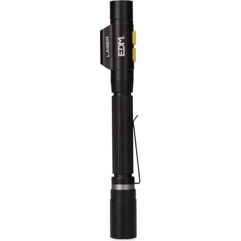 Lampe Torche Laser Stylo Edm Led 250lm & Pointeur Laser Rechargeable - Edm