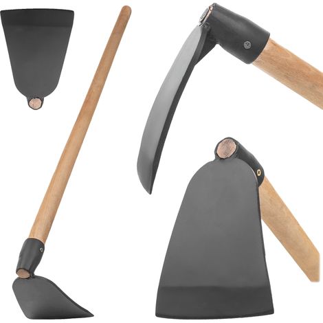 Azada, material de acero, longitud 18 cm, ancho 15 cm, adecuada para jardinería, penetración eficaz en el suelo. (1/5)