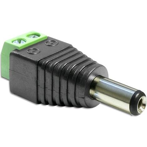 Delock Adattatore Alimentazione DC 2.5 x 5.5 mm Maschio Terminal Block 2 pin