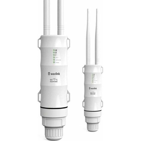 Amplificatore/ripetitore WiFi per esterni Wavlink AC600 potente con PoE/Dual-Band 2.4+5G/2 antenne WiFi a lungo raggio -Crezuo