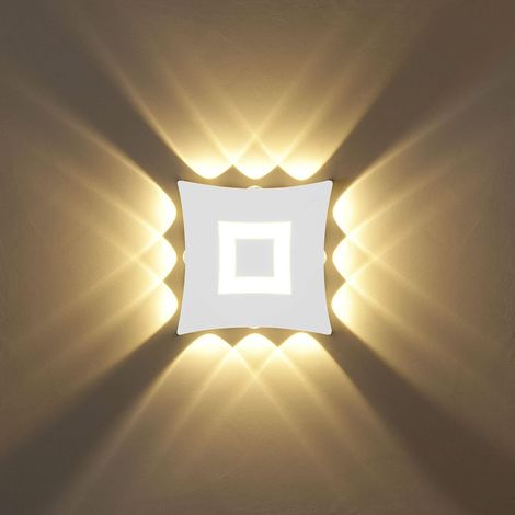 18W Moderne Lampe Murale LED Applique Murale Imperméable Aluminium Lampe de Mur LED Intérieur Extérieur pour Salon Chambre à Coucher Salle de Bains Couloir Escalier Entrée Porche 18cm (1/5)
