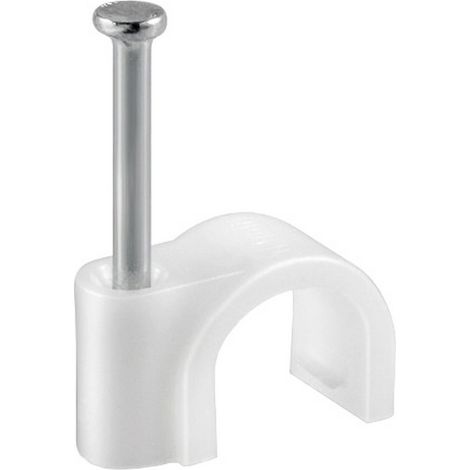 6CF FISSACAVI PVC C/CHIODO MM.5 CONF.100 PZ. (1/2)