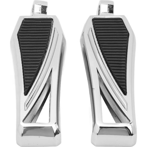 Jeu de 2 repose-pieds moto autoroute inclinés réglables remplacement pour Harley Davidson (1/5)