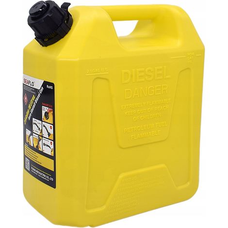 Tanica per gasolio da 10 litri con valvola automatica e imbuto, certificata ONPB. (1/5)