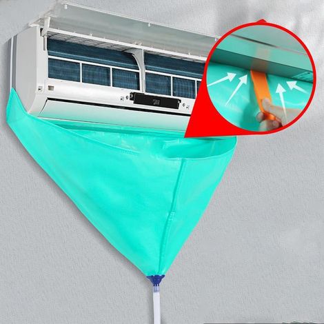 Couvercle de récupération d'eau pour climatiseur, produit de nettoyage complet, outils, sacs spéciaux de récupération d'eau, kit de nettoyage universel pour unités intérieures et extérieures et unités (1/5)