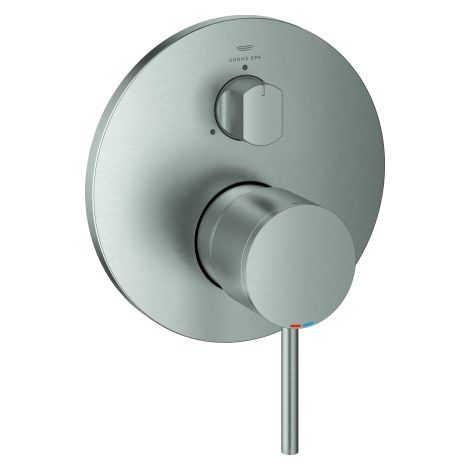Grohe Fertigmontageset Atrio UP-EHM, m 3-Wege Umstellung, supersteel