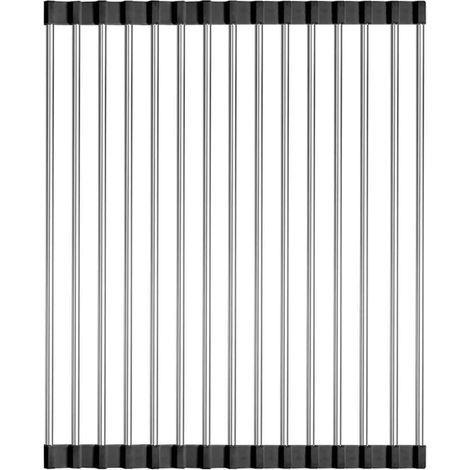 Escurridor De Vajilla Plegable - Acero Inoxidable 304 - 40 X 30 X 10 Cm - Para Fregadero Cocina - Capacidad 10 Kg - 1 Unidad (1/5)