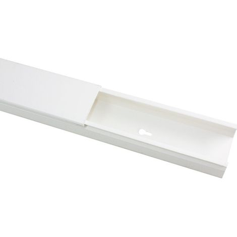 Tira canaleta 2 mtr Blanca 40x25 PVC (1/5)