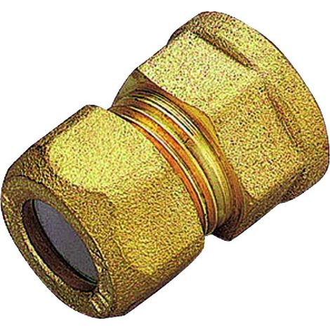RACCORDO DIRITTO FEMMINA CON OGIVA IN PTFE PER TUBO RAME MODELLO 1200 3/4 ø18   TIEMME RACCORDERIE SPA