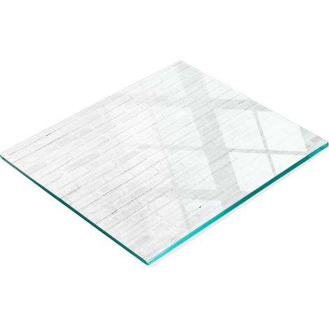 Panel decorativo multifuncional de vidrio templado con dise帽o de ladrillo para pared, 60x52 cm. (1/5)