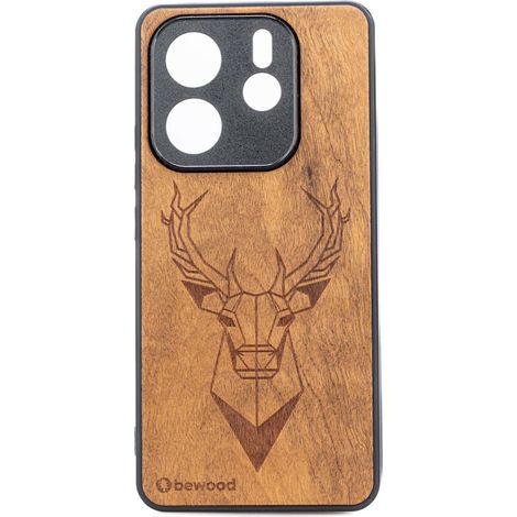 Custodia in legno Bewood per Xiaomi Redmi Note 14 5G IMBUIA DEER (1/2)