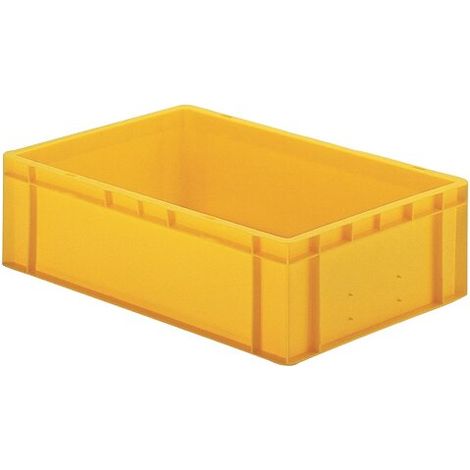 Transport-Stapelkästen, gelb Maße in mm (BxTxH): 600 x 400 x 145