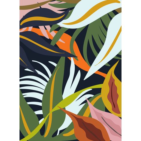 Papier peint panoramique - Tropical - 130 cm x 180 cm (1/2)