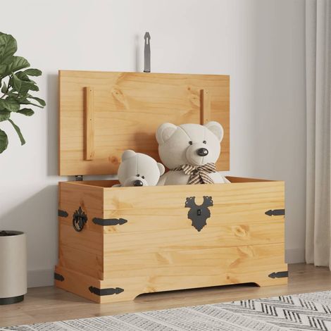 Coffre de rangement Pin mexicain Gamme Corona 91x49,5x47 cm CFW95396 (1/5)