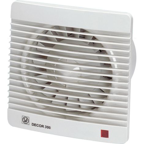 Aérateur extra-plat, 250 m3/h, 23W, hygrostat réglable, tempo réglable, D 150 mm S&P (UNELVENT) 401443