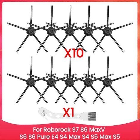 Brosse latérale en silicone pour aspirateur robot Roborock S7 S6 MaxV S6 S6 Pure E4 S4 Max S4 S5 Max S5 P (1/5)