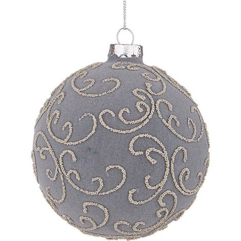 Sfera vetro Garnish grigio D100