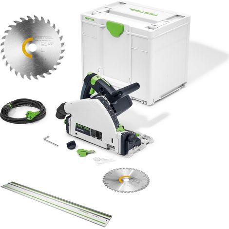 Festool Tauchsäge TS 55 FEBQ-Plus + FS1400 + Sägeblatt 160x1,8x20 W28 Wood (1/5)