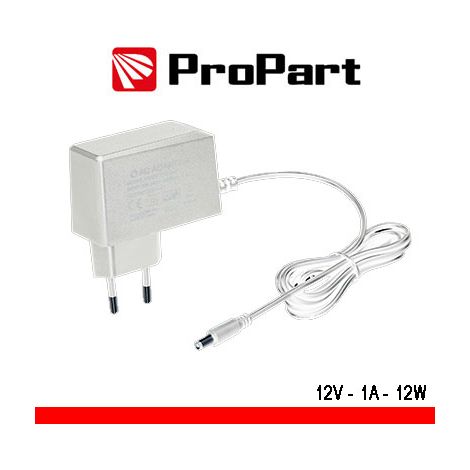 Alimentatore Switching tensione cost 12Vdc 1A (12W) Bianco