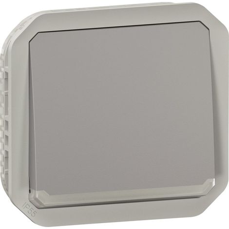 Wissel Drukknop Met Verlichting Grijs Compo Legrand LEG069536L