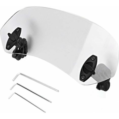 royaluxe - Extension Bulle Moto - Extension Pare Brise Moto Universel Moto Clip réglable Pare-Brise-Vent Accessoires de Pare-Brise (1/5)