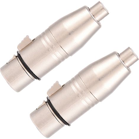 Adaptateur XLR Femelle vers RCA Femelle pour Connexion Microphone Audio (1/5)