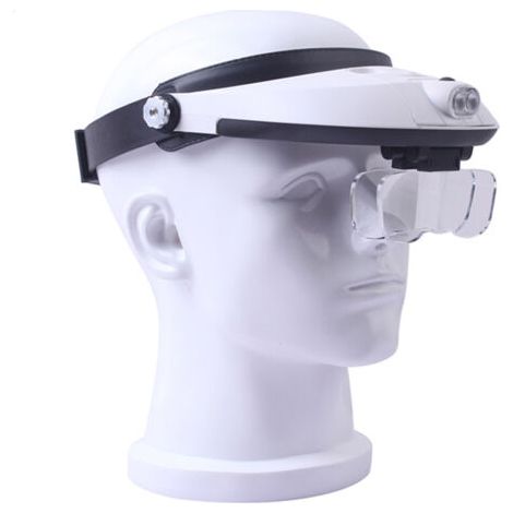 PA Stirnband 5-Lens-Fernglas aus dritter Hand, das Schmuckreparatur-Leselupen hält, Dentallupen 1,0 x 1,5 x 2,0 x 2,5 x 3,0 x 3,5 x (1/5)