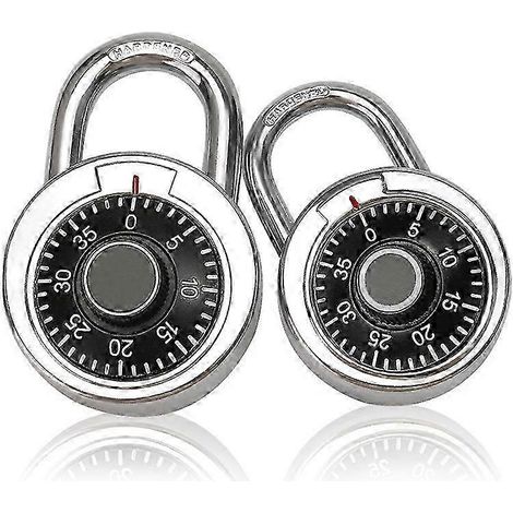 Lot de 2 cadenas à combinaison pour casier, 50 mm (1/5)