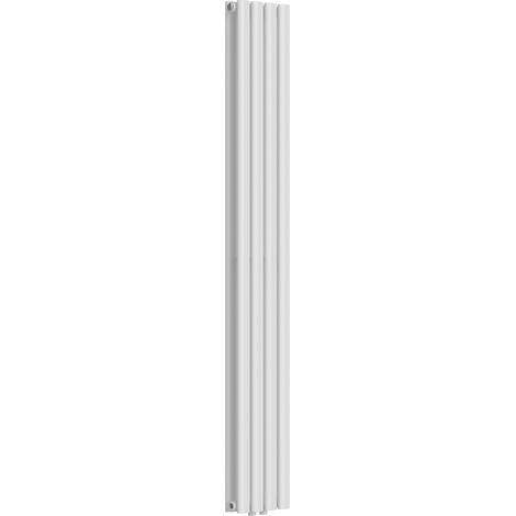 Radiatore a doppio pannello 812 watt 160 x 24 cm acciaio bianco 030010487